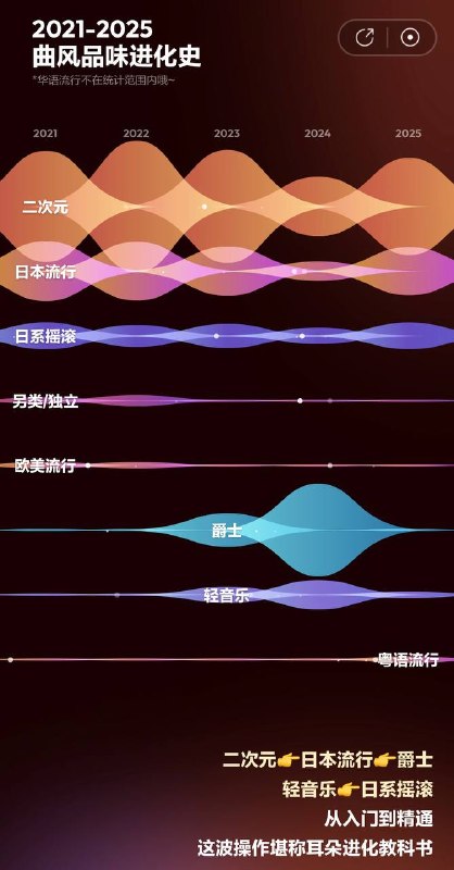 网易云音乐的总结也出来了，看得出来，今年没有看两部新番网易云音乐的总结也出来了，看得出来，今年没有看两部新番